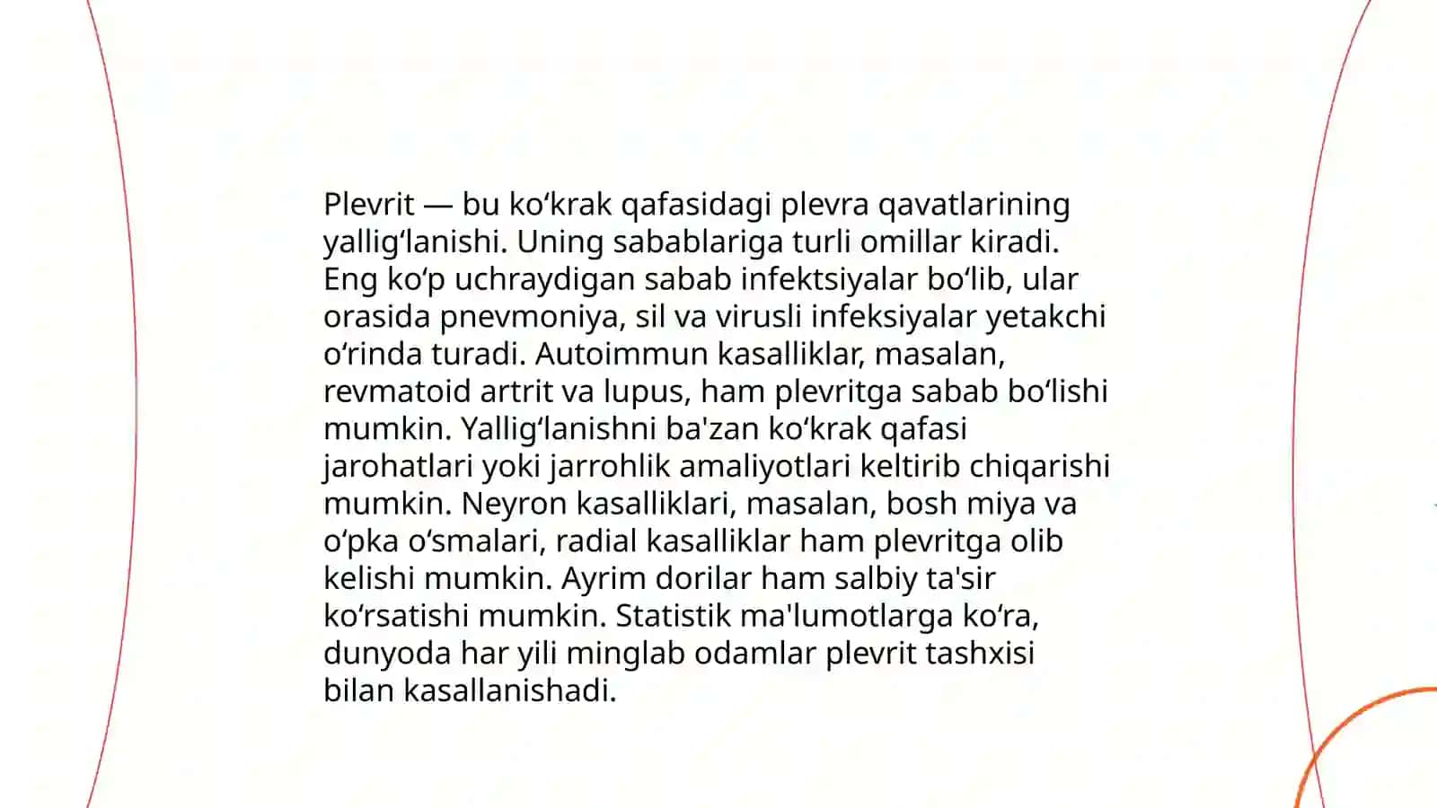 Plevrit o'smalari 4