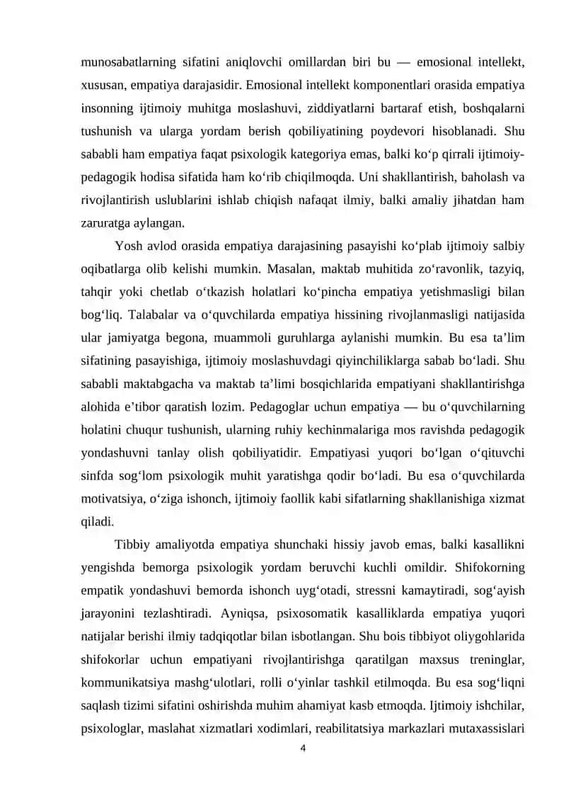 EMPATIYA VA UNING TADQIQ QILISH YO’LLARI 4