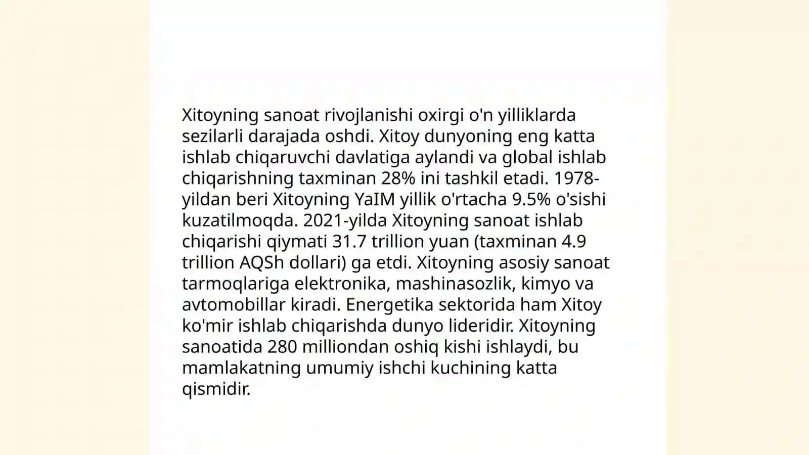 Xitoy:yuksalish va inqiroz o'rtasida 4