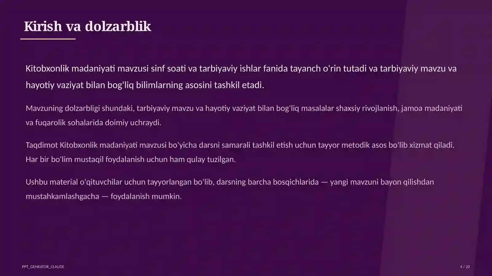 Kitobxonlik madaniyati 4