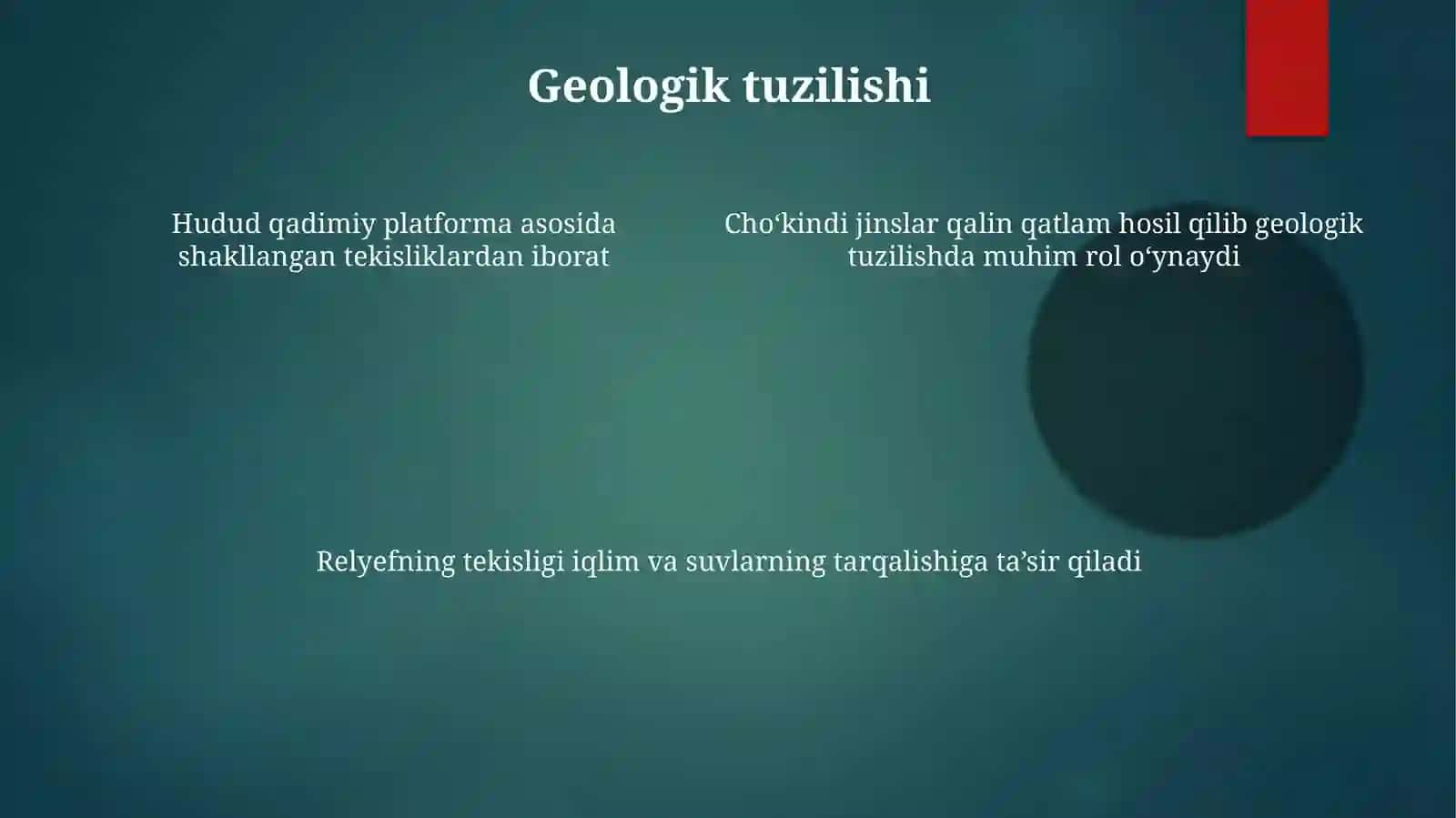 O‘rta Osiyo Tekislik provinsiyasining iqlim sharoiti va ichki suvlari 4