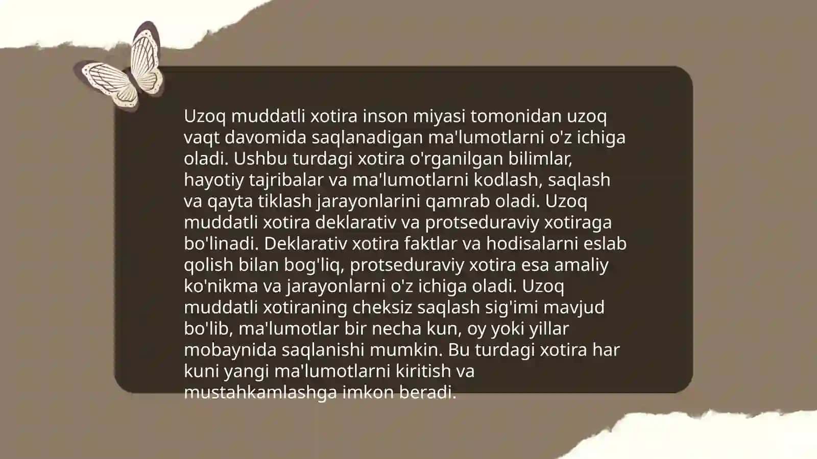 Qisqa muddatli xotira 4