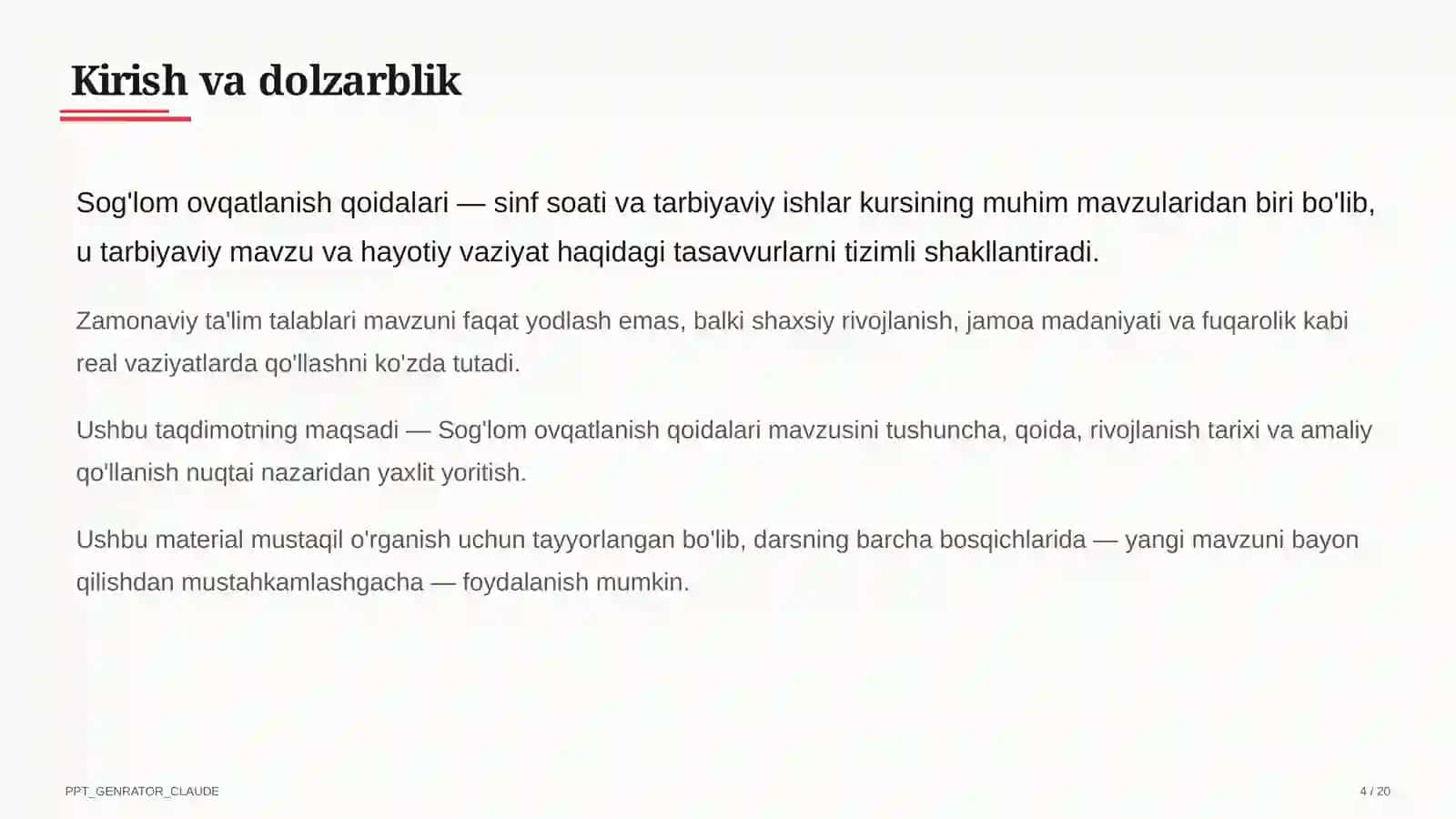 Sog'lom ovqatlanish qoidalari 4