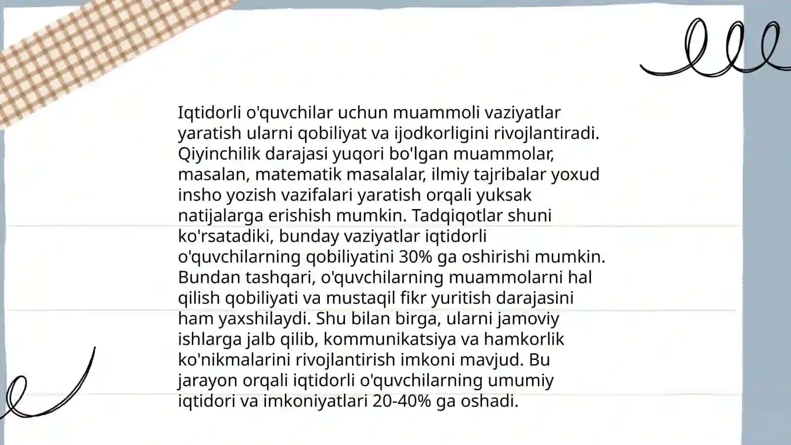 Past o'zlashtiruvchi o'quvchilar bilan ishlash metodlari 4