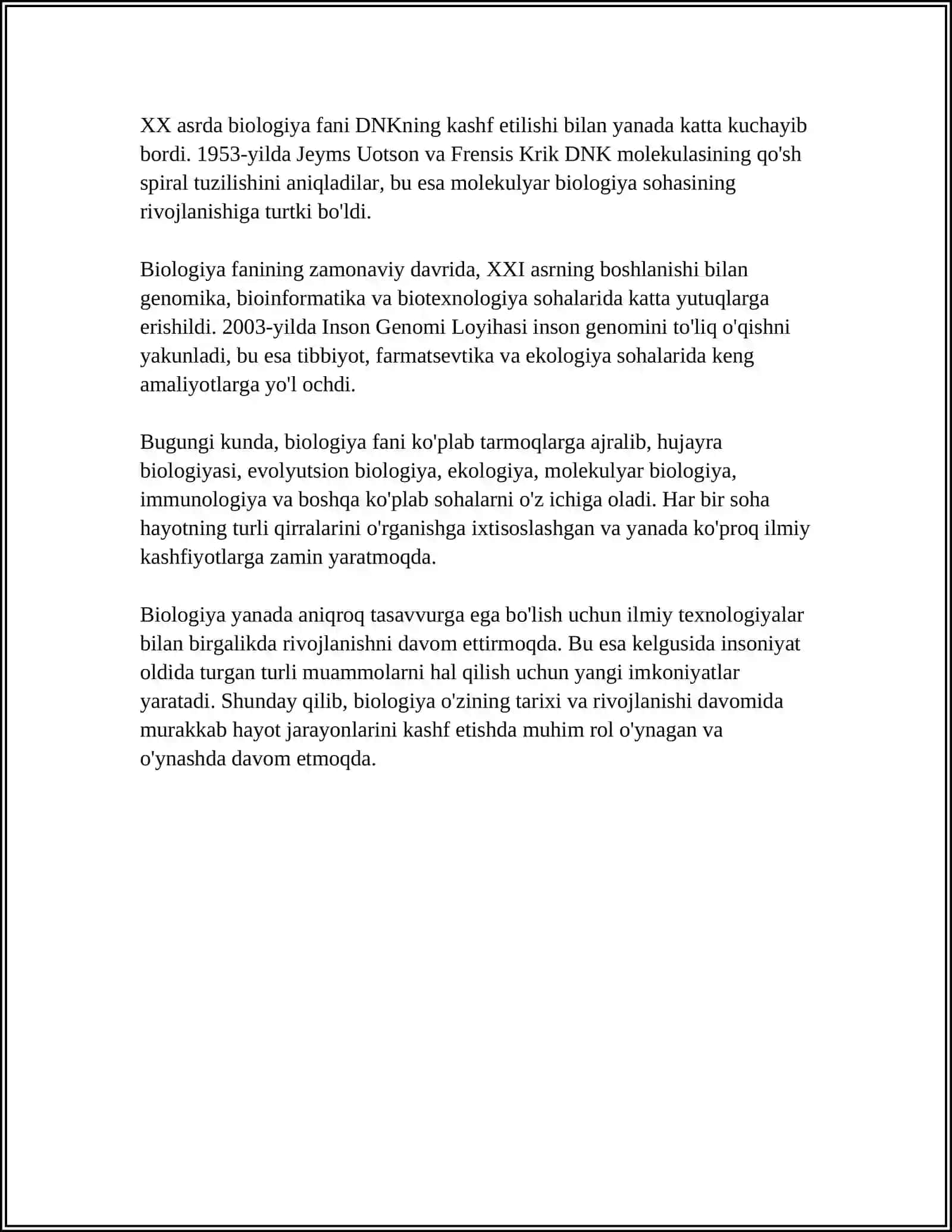 BIOLOGIYA HAQINDA TUSHUNCHA 4