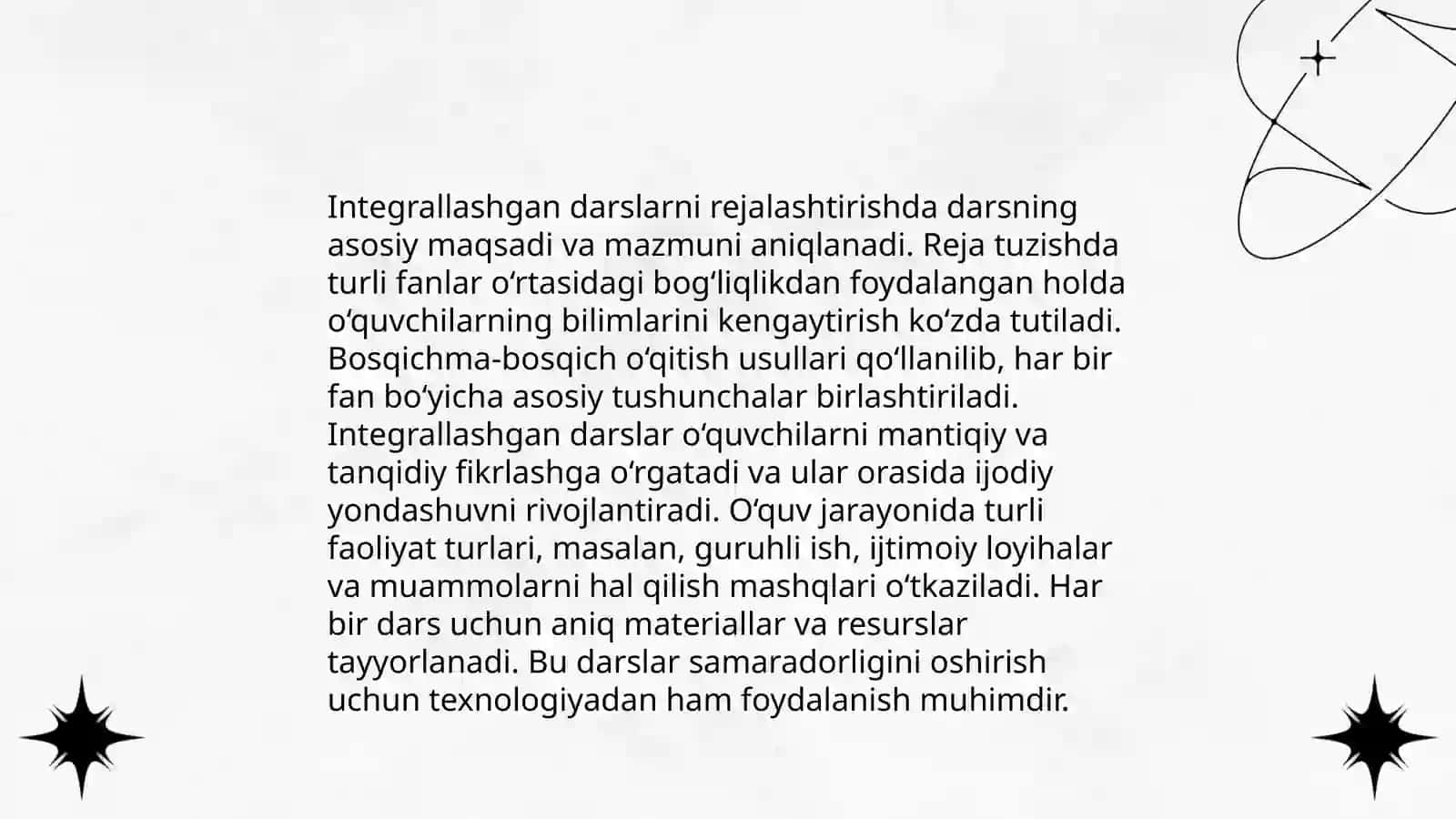 Musiqa mashgʻulotlarida integrallashgan mashgʻulotlarni tashkil etish metodikasi 4