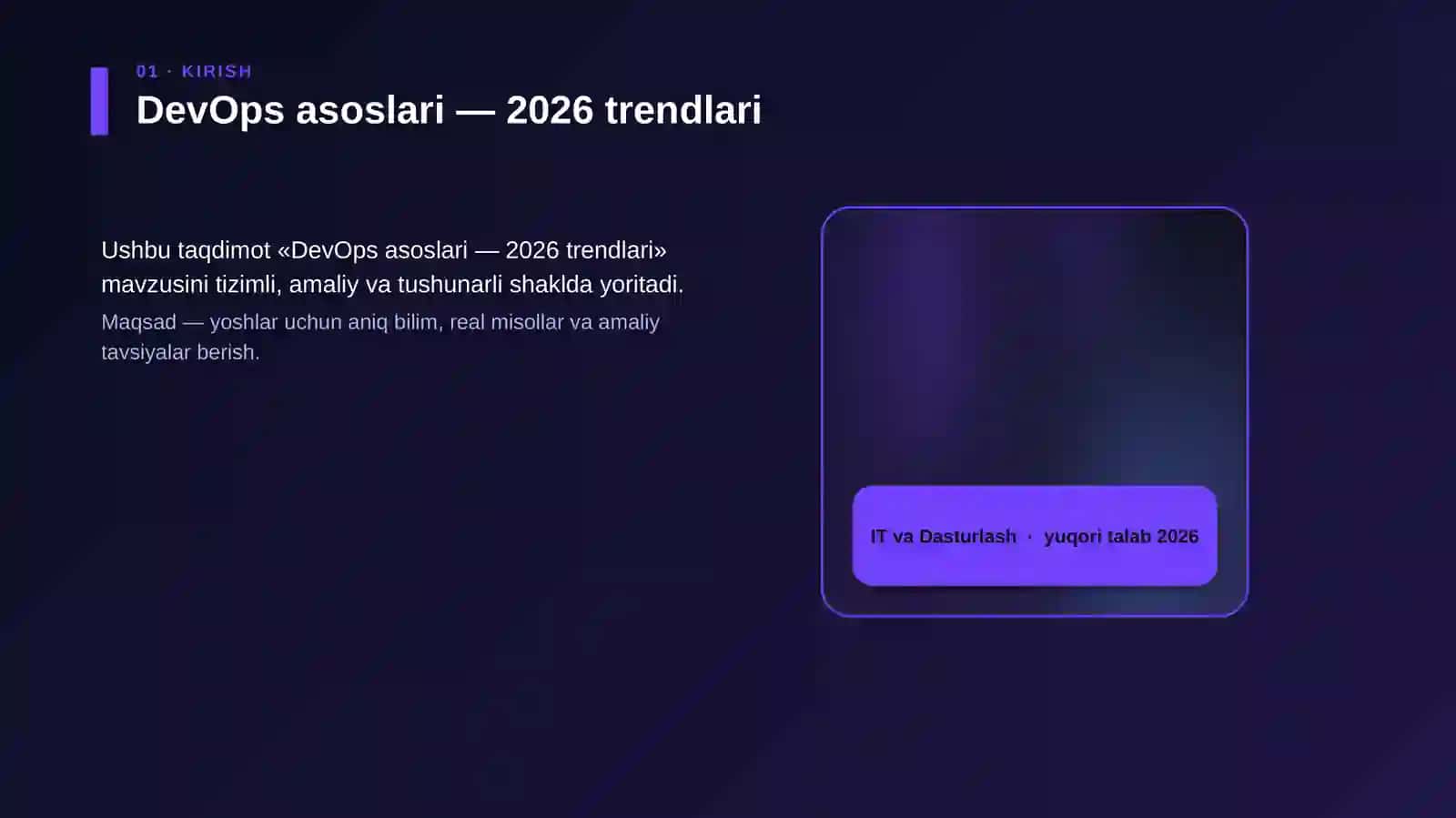 DevOps asoslari — 2026 trendlari 4