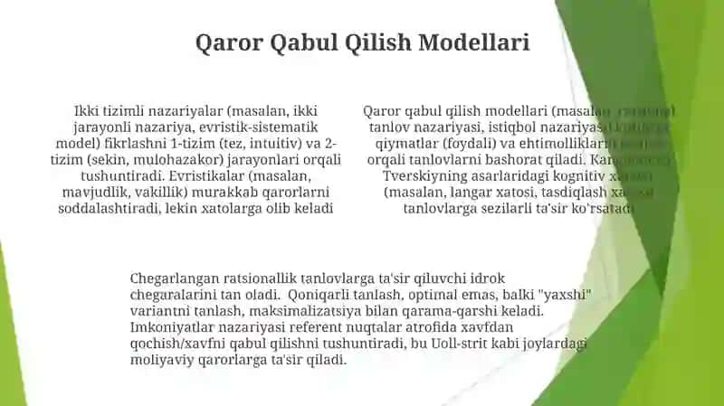Tafakkur borasidagi psixologik nazariyalar 4