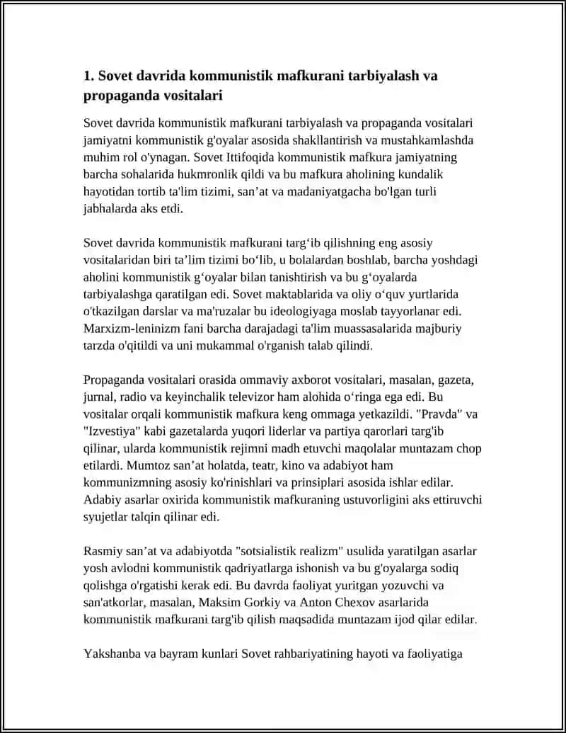 Sovet Davrining Kommunistik Mafkurasi 4