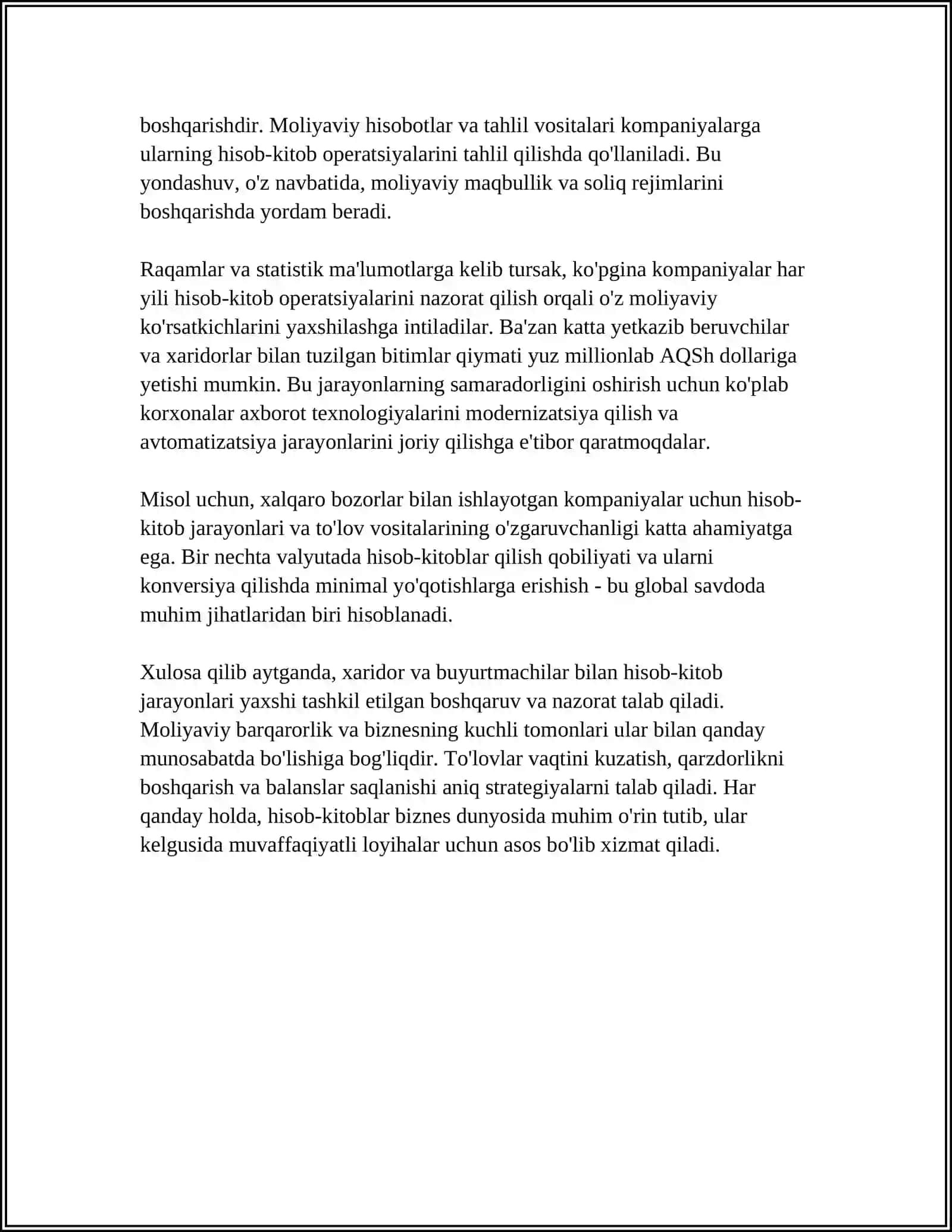 XARIDOR VA BYURTMACHILAR BILAN HISOBLASHUVLAR HISOBI 4