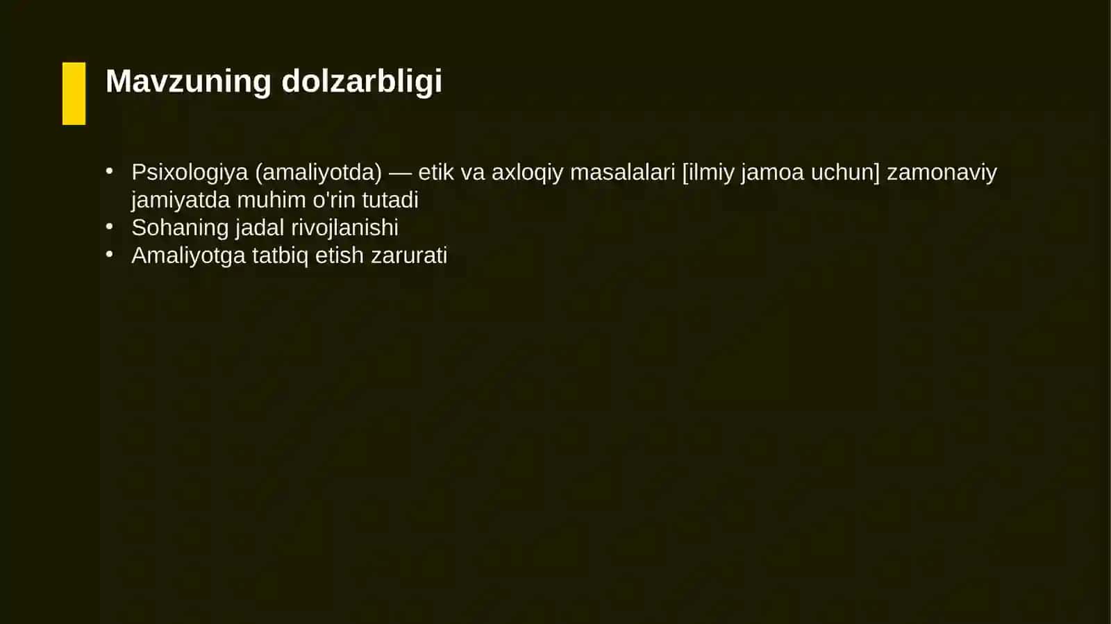 Psixologiya (amaliyotda) — etik va axloqiy masalalari [ilmiy jamoa uchun] 4