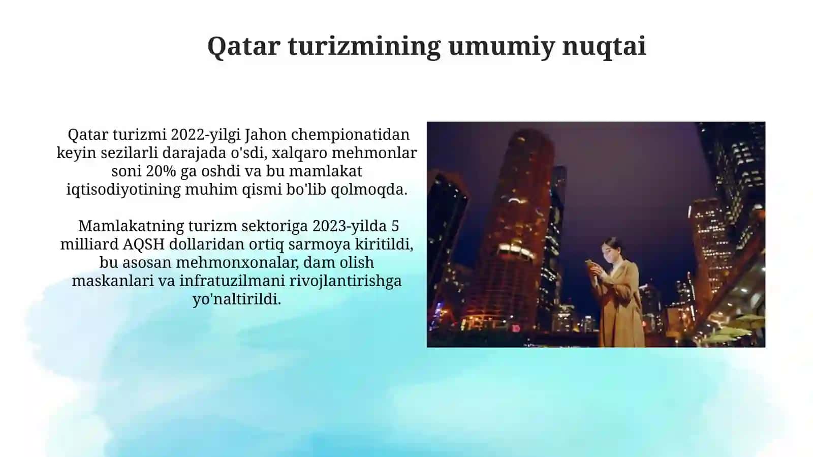 Qatar turizmi va iqtisodiyoti tahlili 4