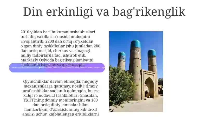 Yangi O'zbekistonda inson haq-huquqlari va erkinliklarining kafolatining yaratilishi 4