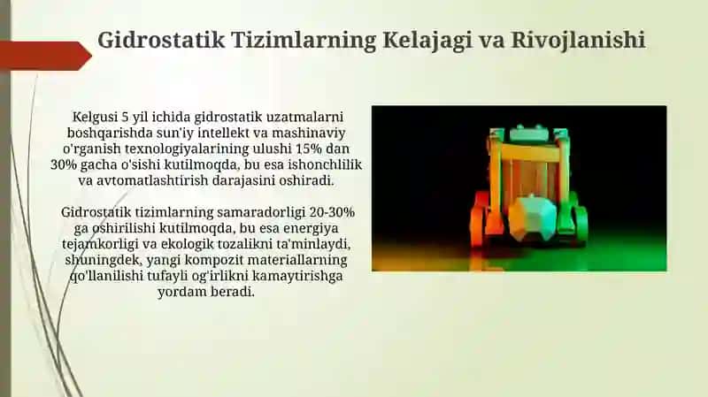 Gidrotransmissiyali traktor va avtomabillar 4