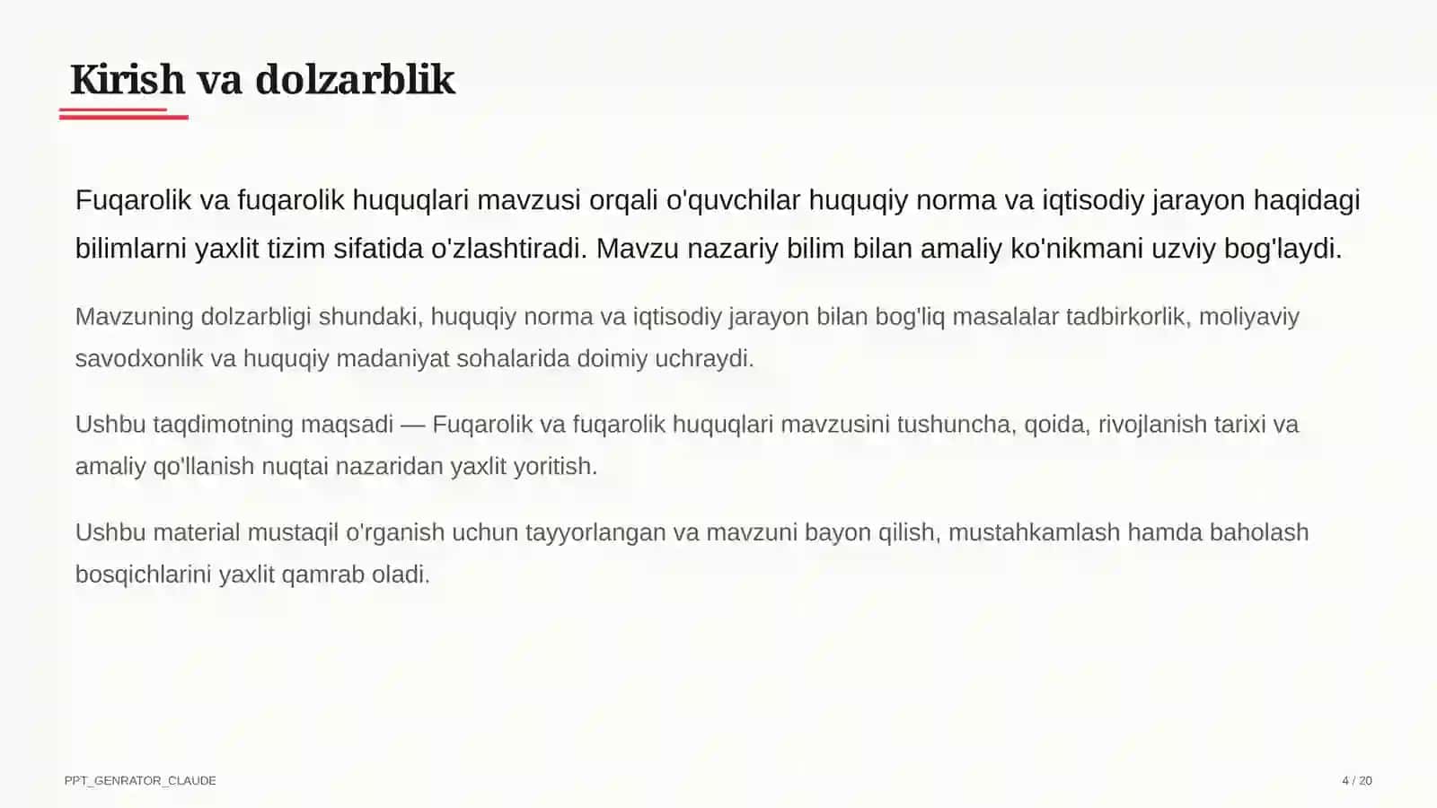 Fuqarolik va fuqarolik huquqlari (9-sinf) 4