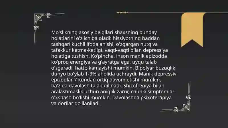 Mo'slik va uning turlari 4