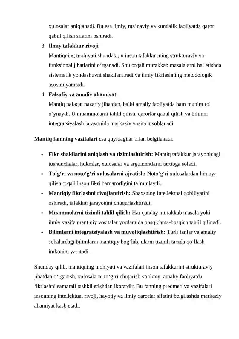 MANTIQ FANINING PREDMETI VA AHAMIYATI 4