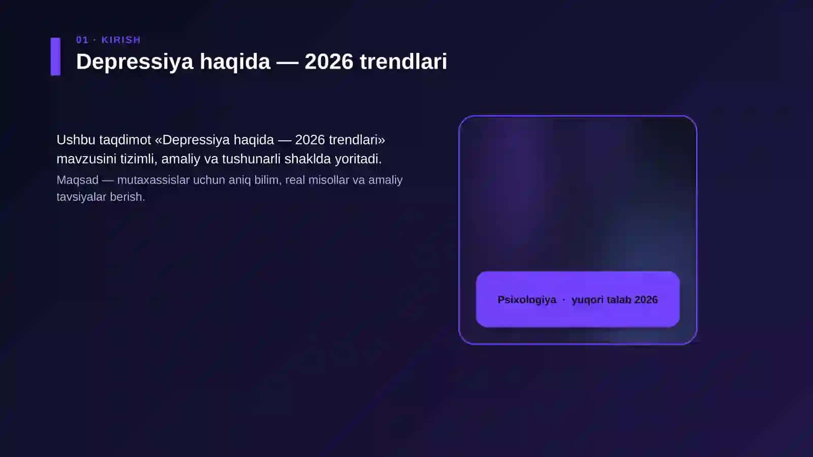 Depressiya haqida — 2026 trendlari 4