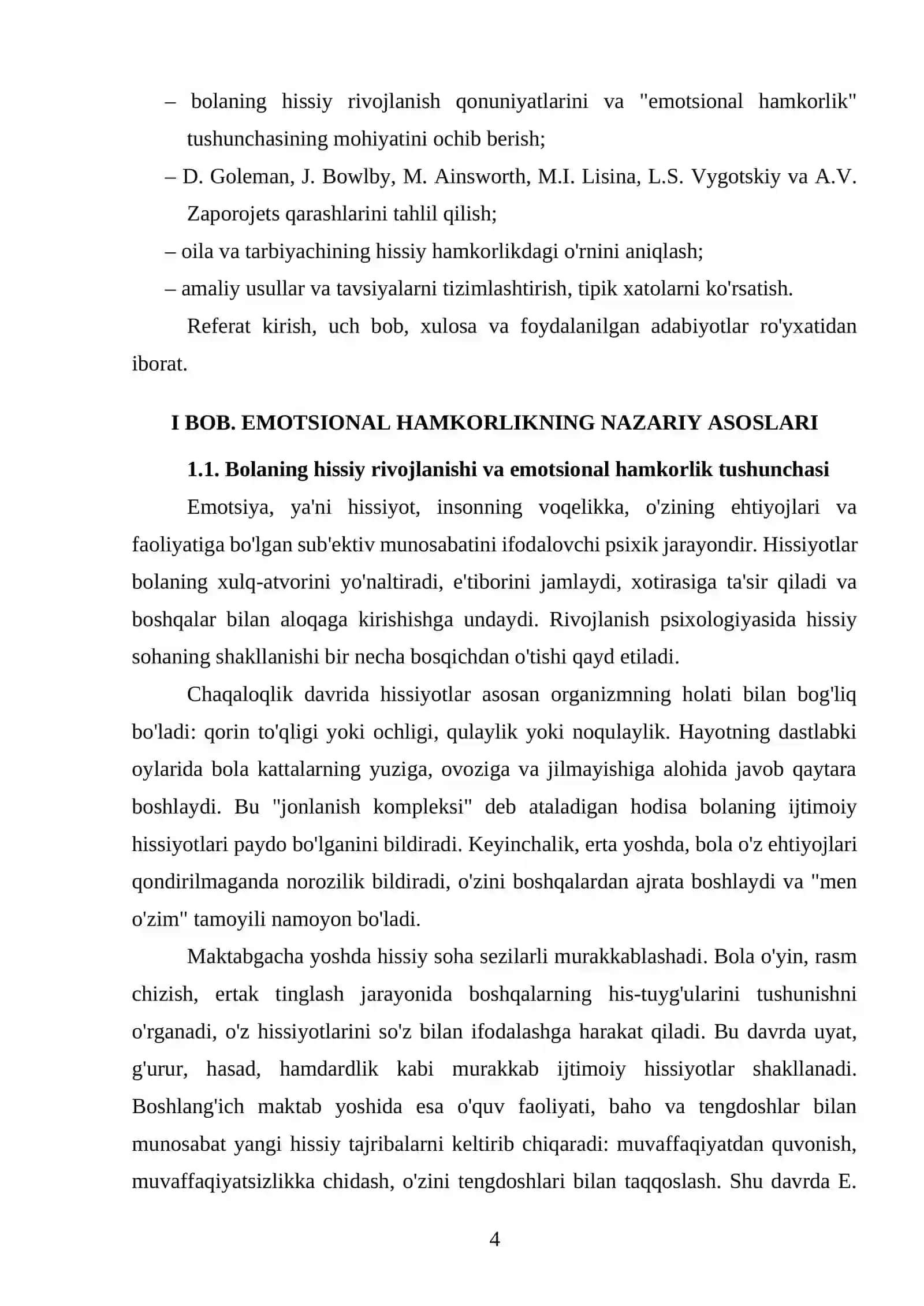 Bola va kattalar yuqori emotsional hamkor sifatida 4