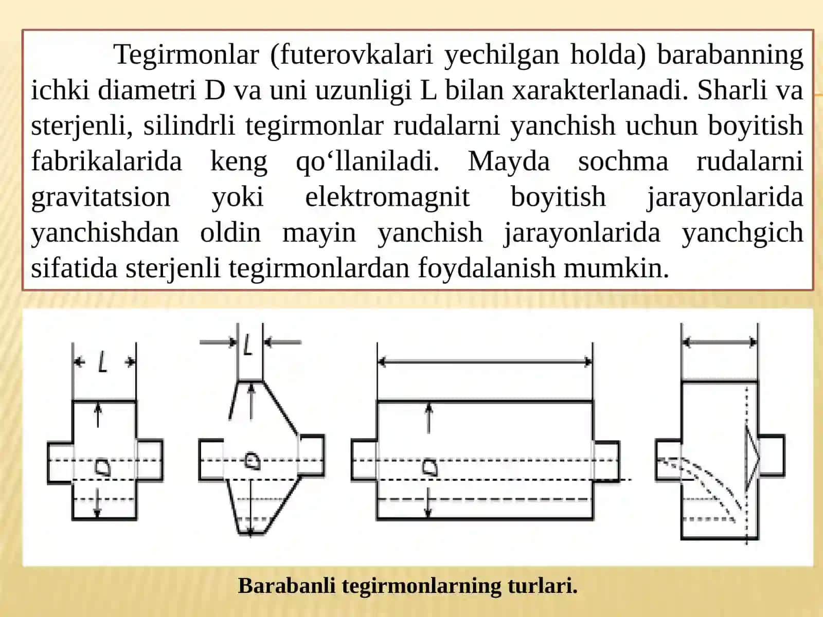 MA’RUZA. SHARLI VA STERJENLI TEGIRMONLARNING ISHLASH PRINSIPI 4