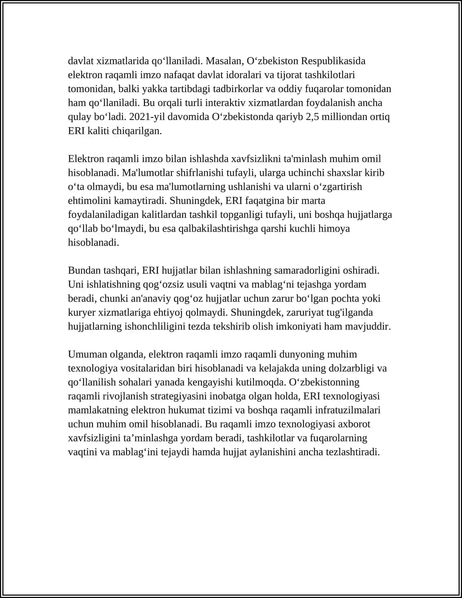 Elektron raqamli imzo algoritmlarini tahlili 4