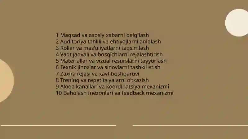 Taqdimot namoyishini boshqarish 4