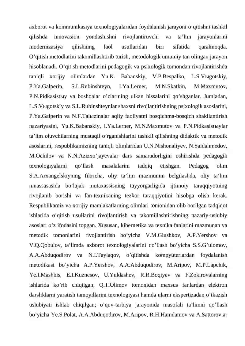 Maxsus pedagogik dasturiy vositalarni yaratish texnologiyasi 4