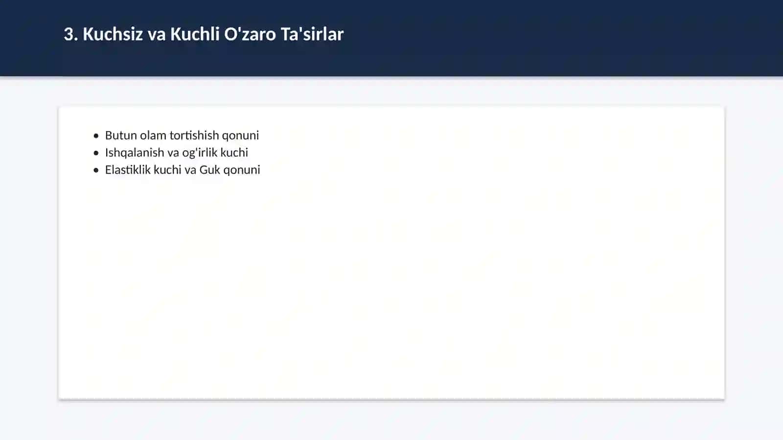 Klassik mexanika Nyuton qonunlari 4