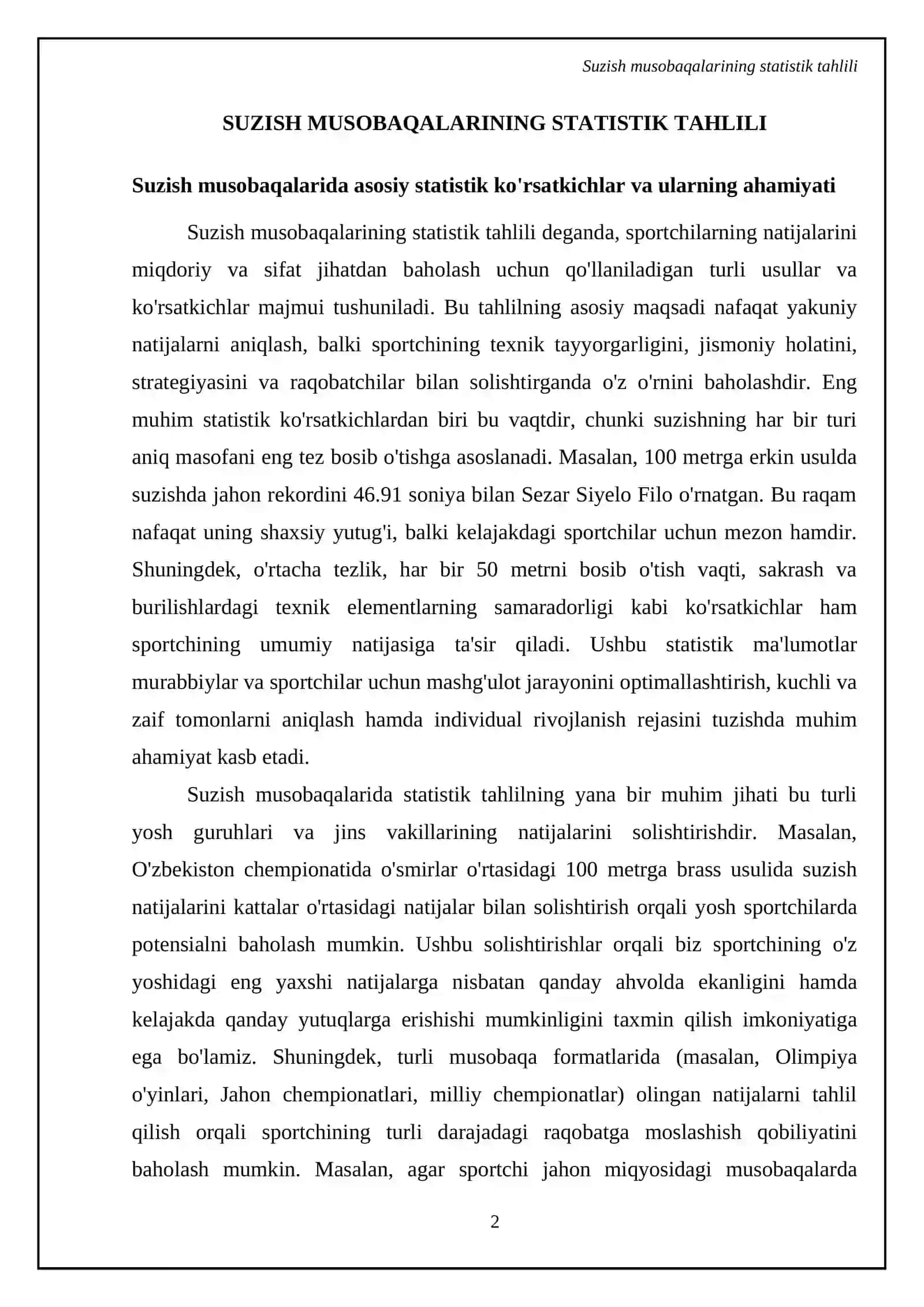 Suzish Musobaqalarining Statistik Tahlili 4