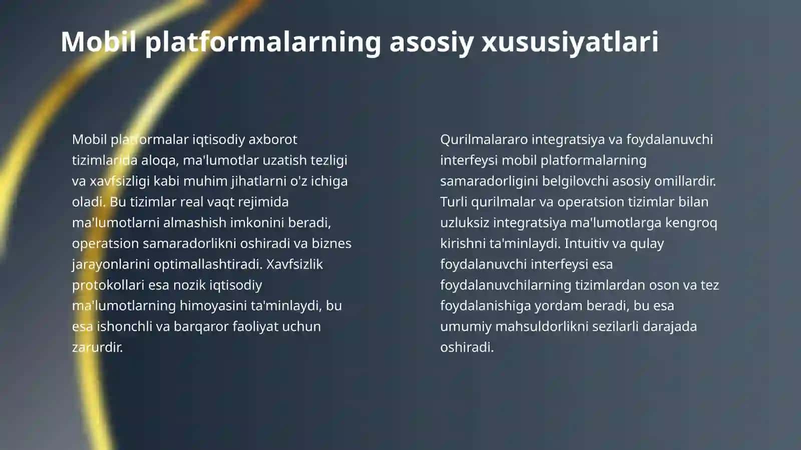 Iqtisodiy axborot tizimlarida mobil platformalar texnologiyasi 4