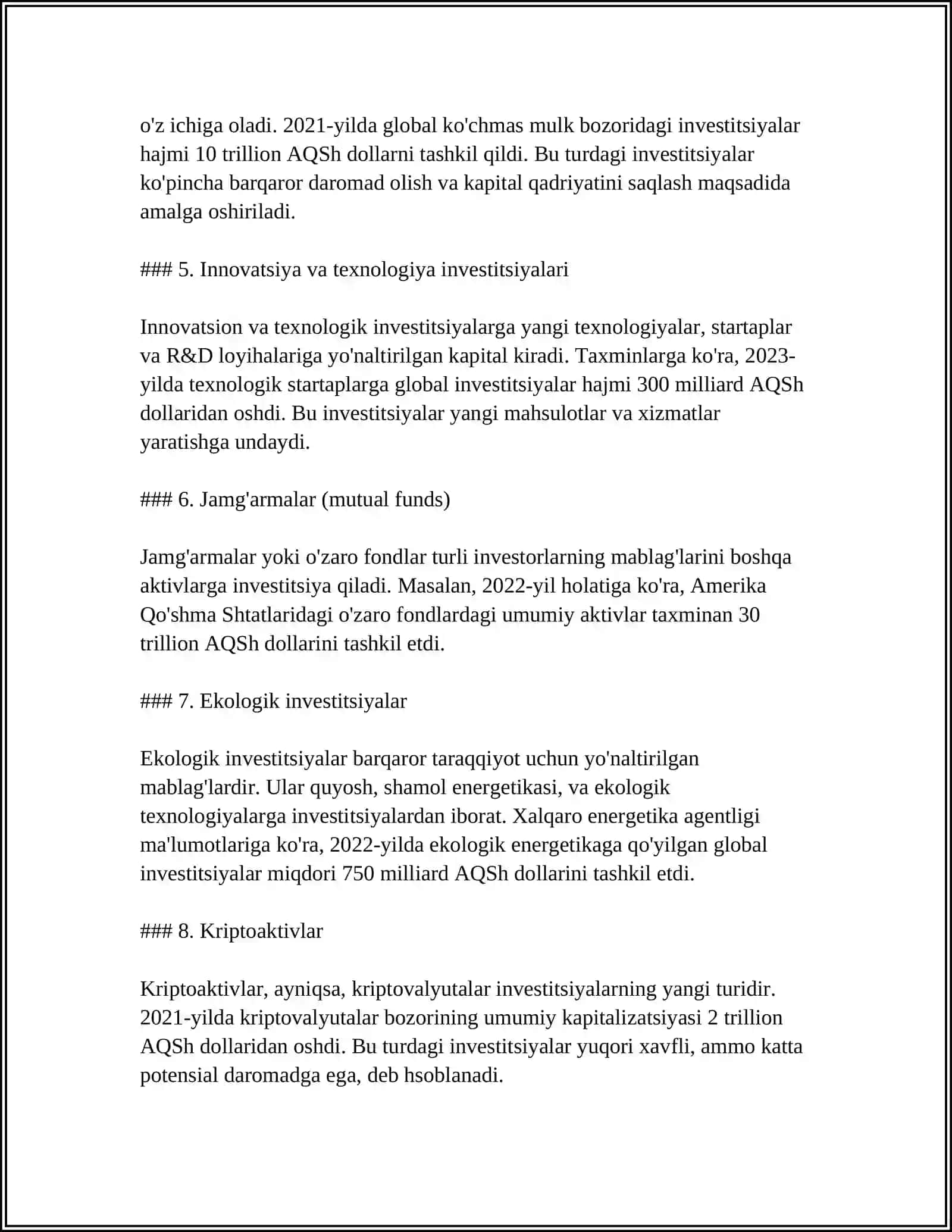 INVESTITSIYALAR VA KAPITAL BOZOR 4