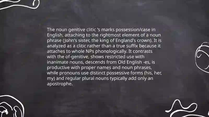 Part of speech morphological categories 4
