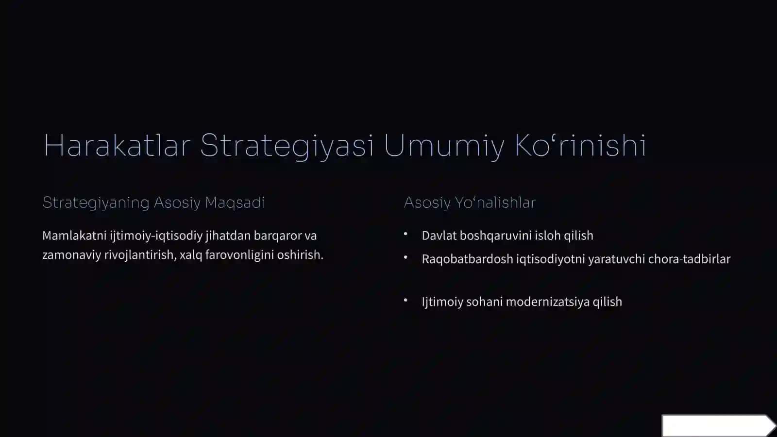 Mamlakatni yanada rivojlantirishning harakatlar strategiyasini amalga oshirishda davlat moliyasining tutgan oʻrni va ahamiyati 4