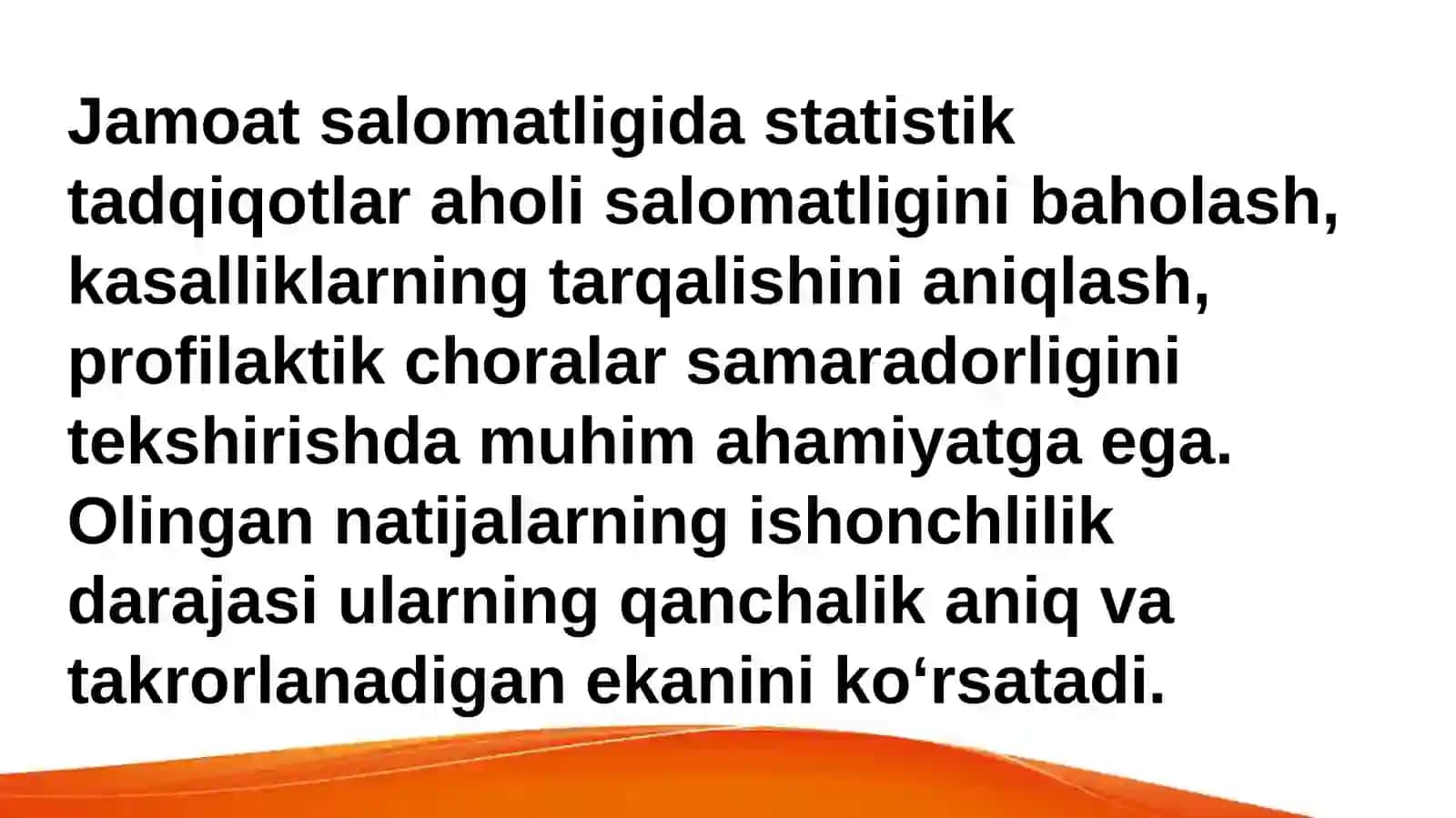 STATISTIK TADQIQOT NATIJALARINING ISHONCHLIK DARAJASINI BAHOLASH 4