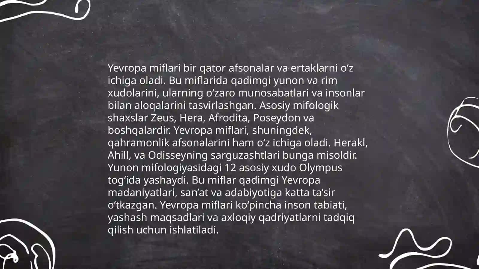 Dunyo xaqlari miflari 4