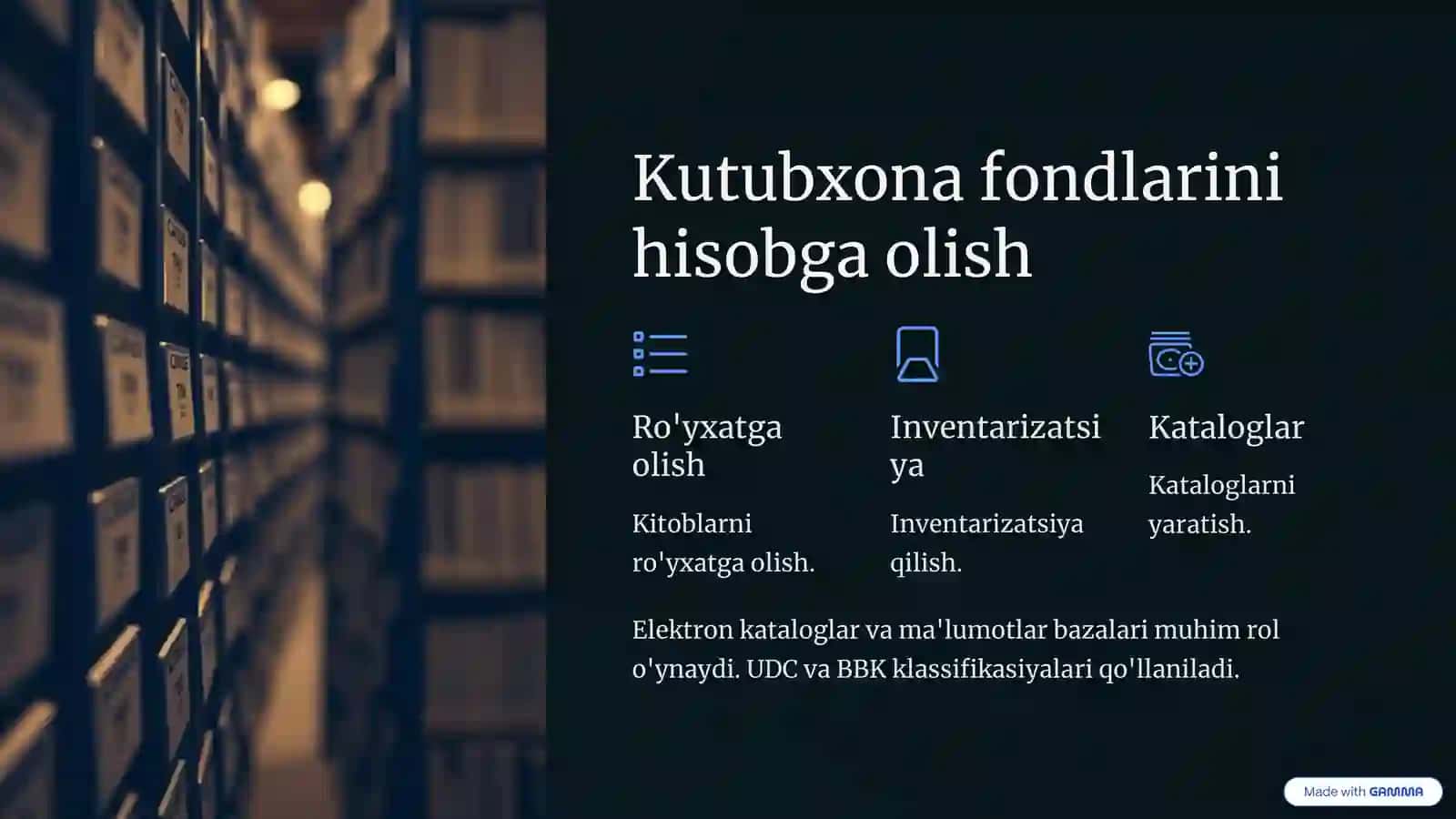 Kutubxona fondlari va arxivlar bilan ishlash 4