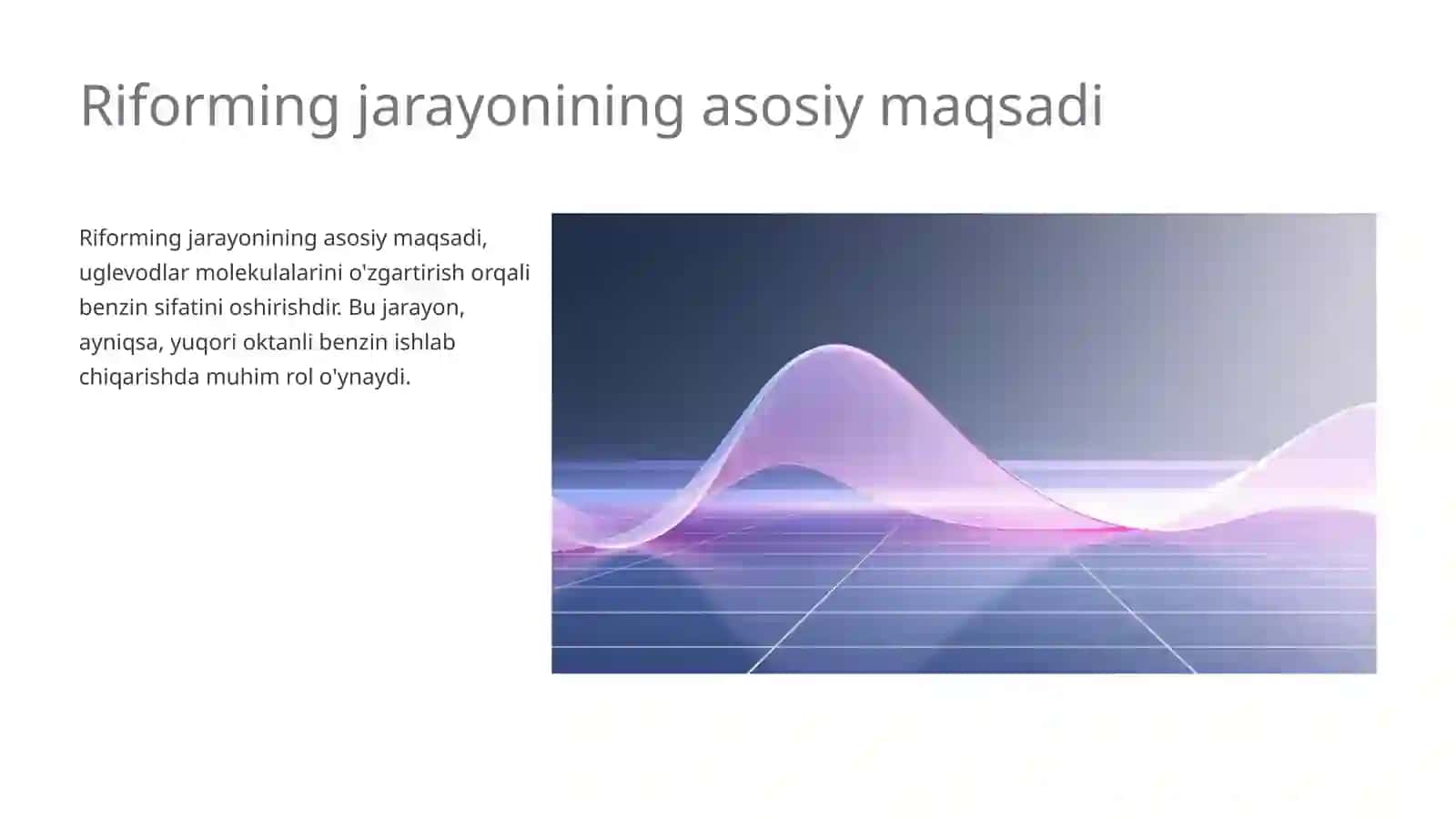 Riforming jarayoni katalizatorlari 4