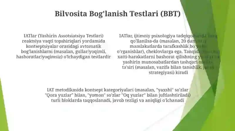 Psixik jarayonlarning shakllanishi va hukm surishini tekshirishning ob’ektiv metodlari 4