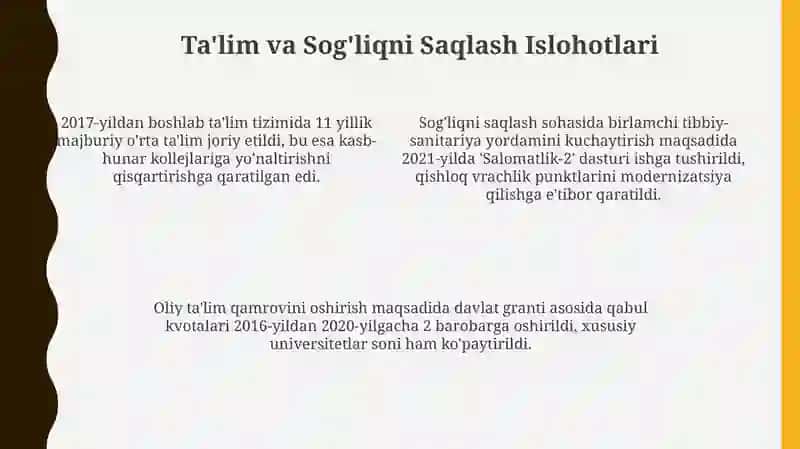 Oʻzbekiston Respublikasidagi ijtimoiy oʻzgarishlar 4