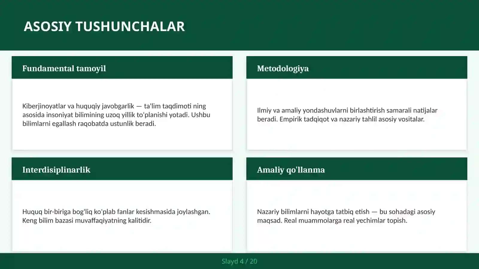 Kiberjinoyatlar va huquqiy javobgarlik — ta'lim taqdimoti 4