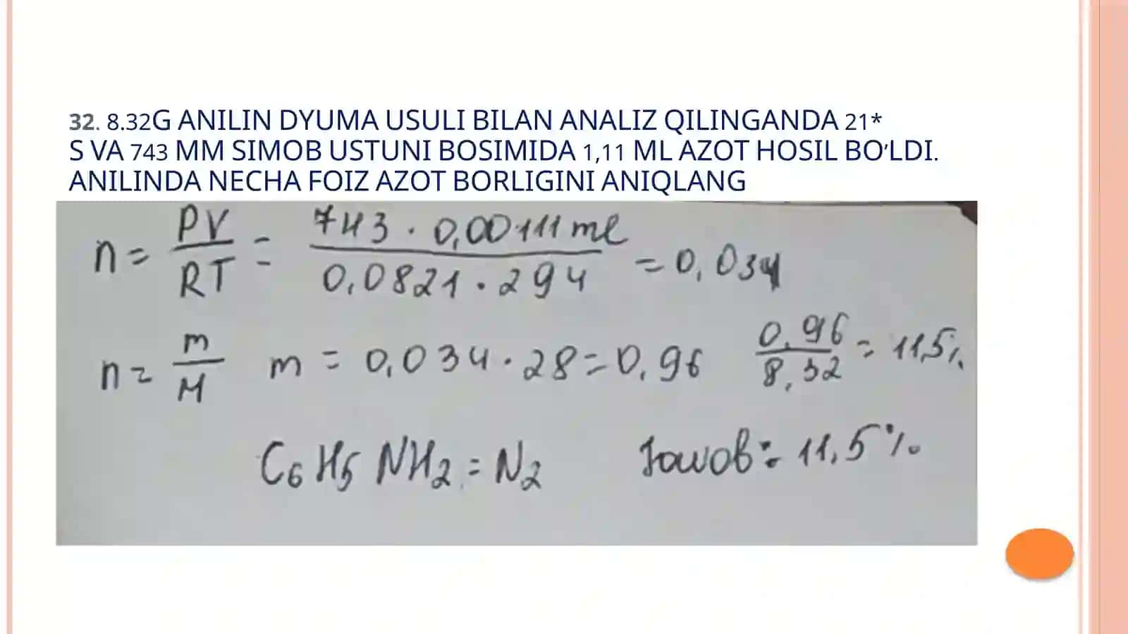 ORGANIK KIMYO MASALALARI 4