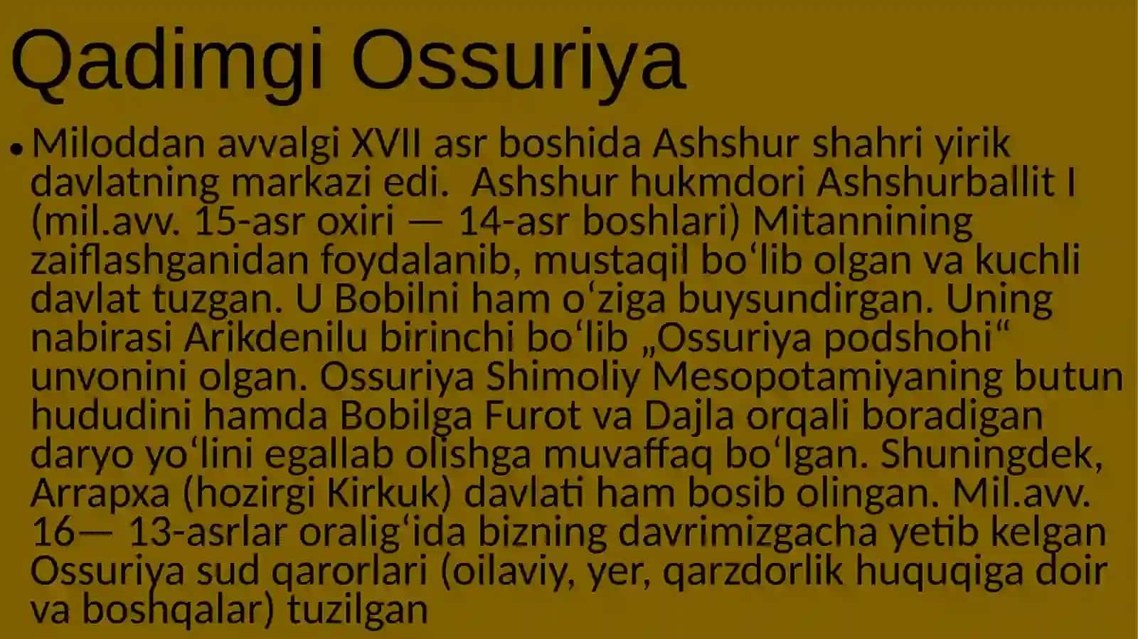 Qadimgi Kichik Osiyo va Yaqin Sharq davlatlari 4