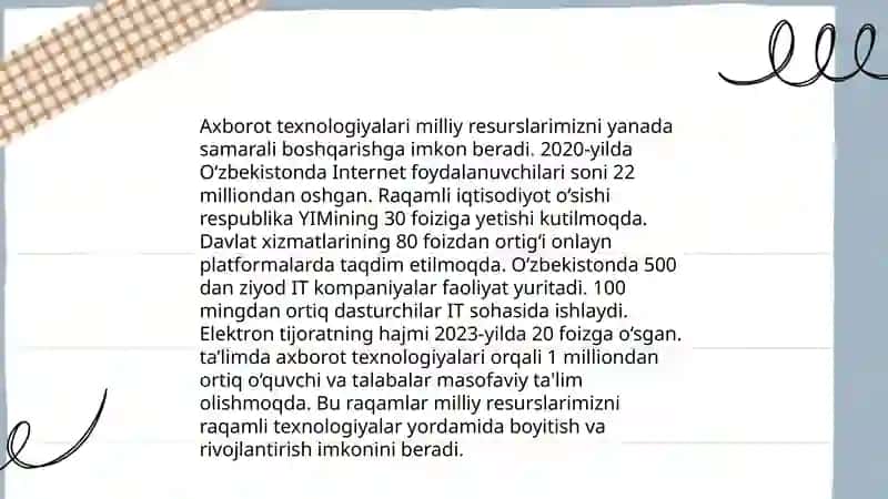 Milliy axborot resurslari bilan ishlash 4