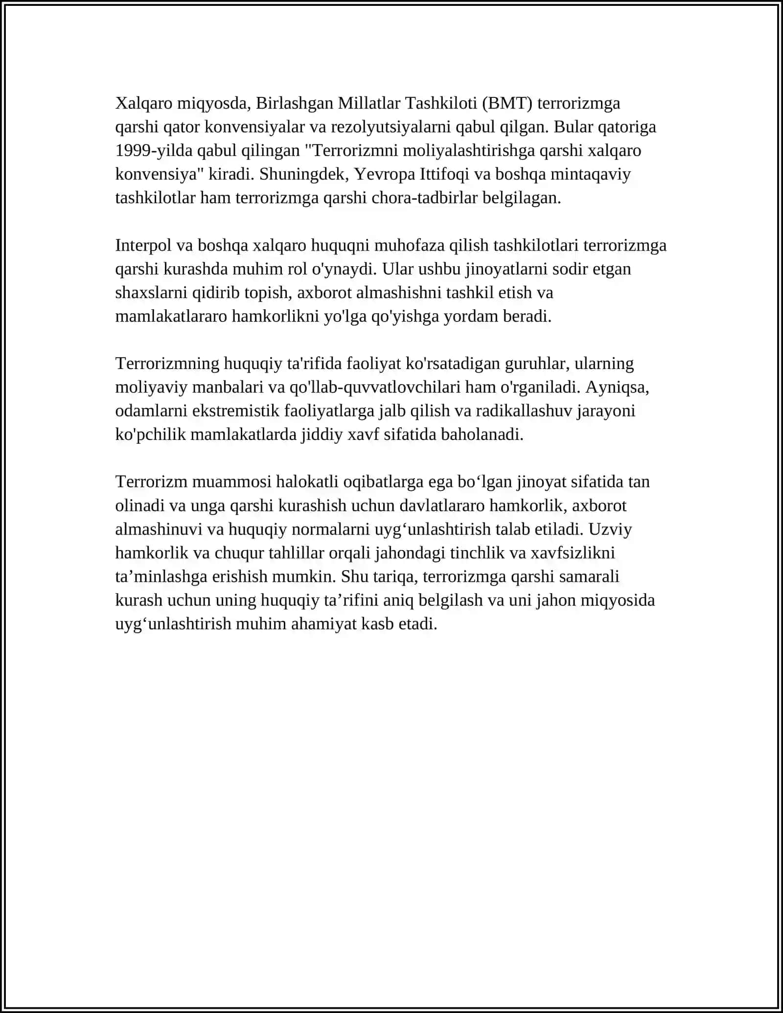 TERRORIZM VA DINIY EKSTREMIZM KRIMINOLOGIK XAREKTERISTIKASI 4