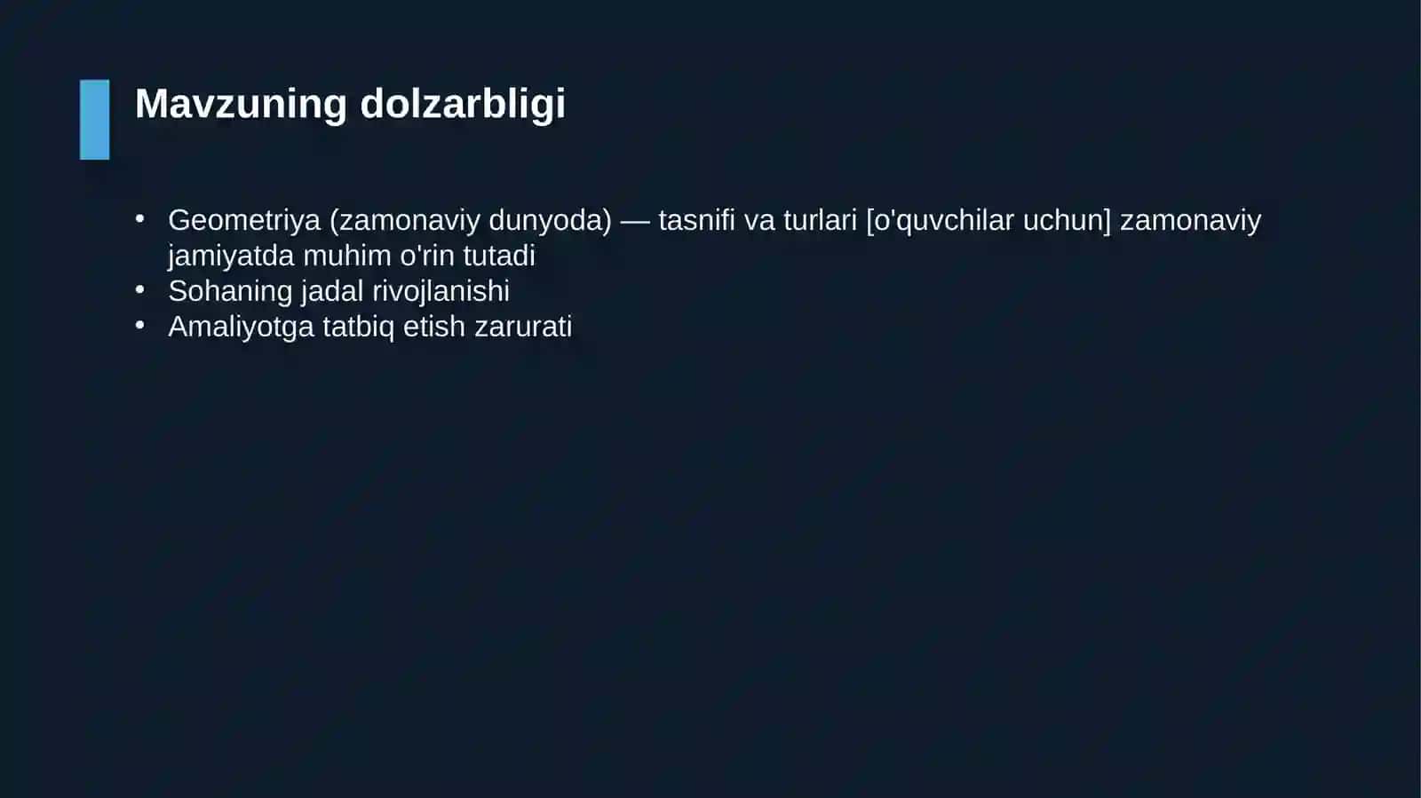 Geometriya (zamonaviy dunyoda) — tasnifi va turlari [o'quvchilar uchun] 4