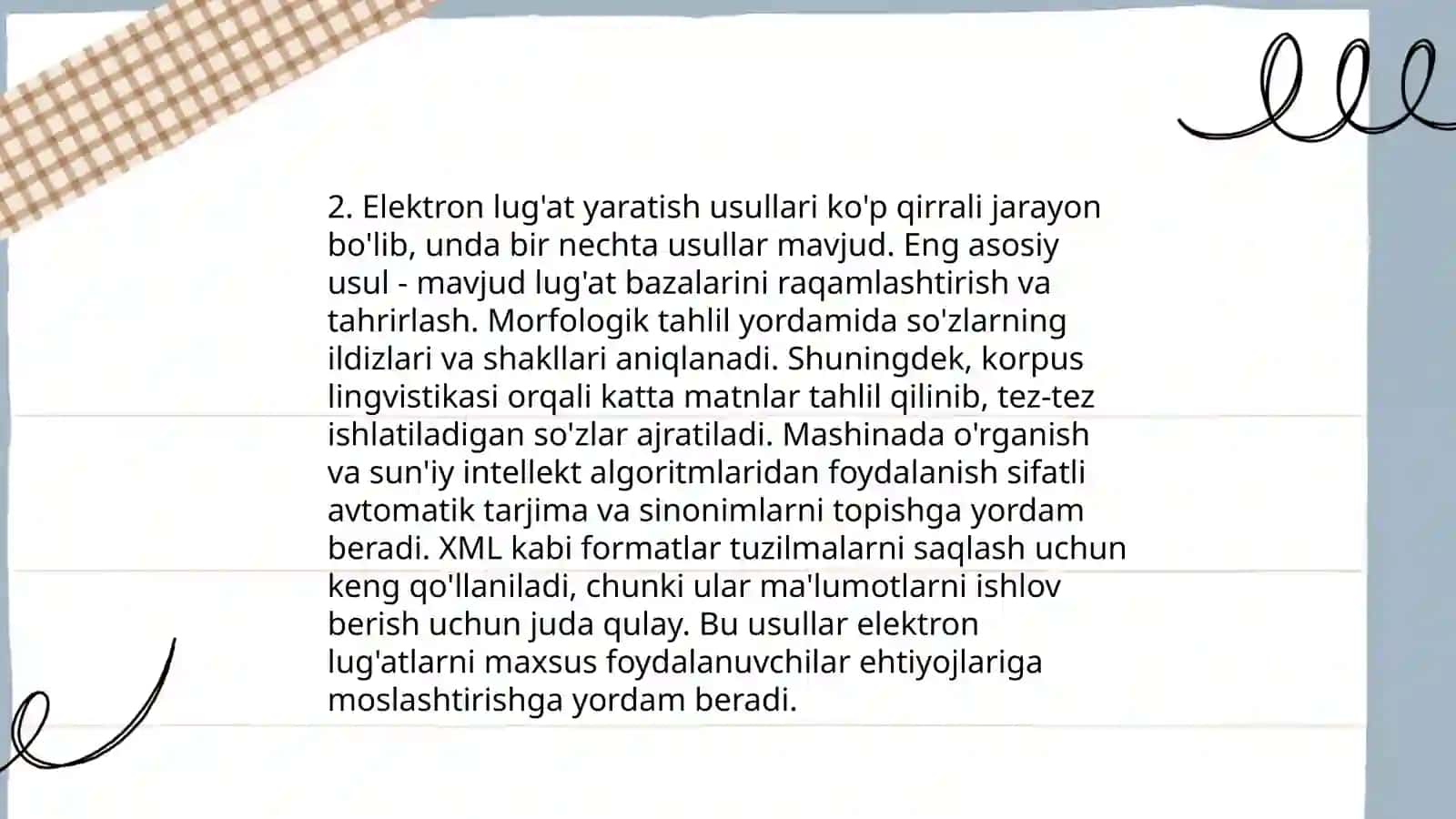 Elektron lug'atlar tayyorlash 4