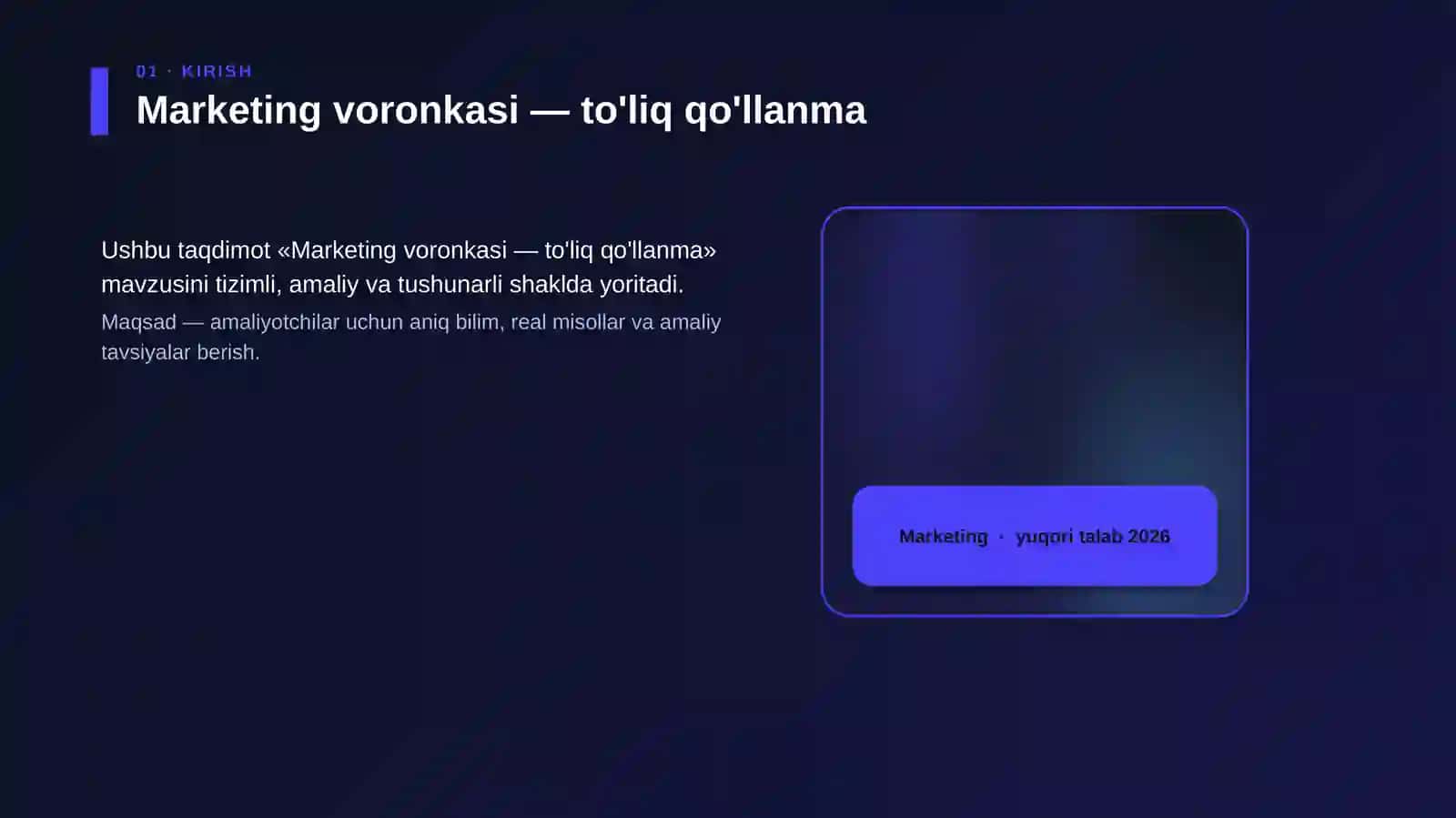 Marketing voronkasi — to'liq qo'llanma 4
