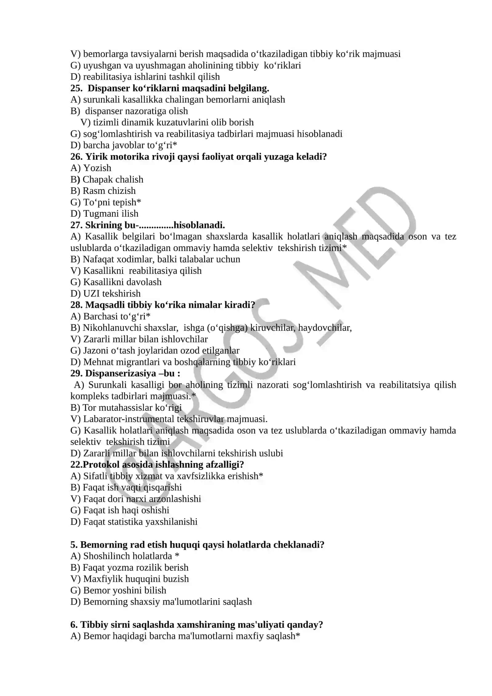 Oila salomatligi testlar Argos_Meditsina 4