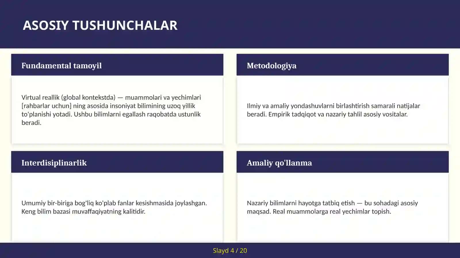 Virtual reallik (global kontekstda) — muammolari va yechimlari [rahbarlar uchun] 4