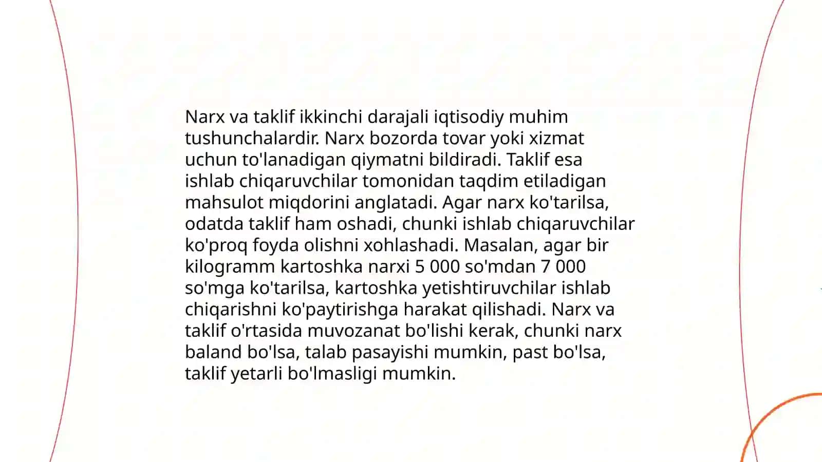 Narx belgilashning bozor mexanizmi 4